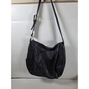 Rolfs‎ Leather Black Shoulder Hobo Purse Handbag Purse